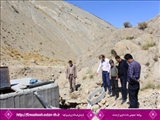 بازدید بخشدار ارجمند از پروژه اصلاح و بهسازی چشمه روستای وشتان