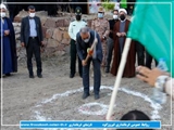 پروژه احداث یادمان  روستای انزها کلنگ زنی شد 