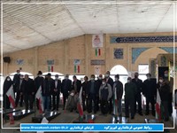 گلزار شهدای شهر فیروزکوه گلباران