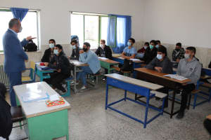 بازدید وزارتی از فرایند آموزش حضوری