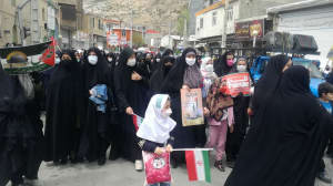 حضور پرشور فرهنگیان و دانش آموزان