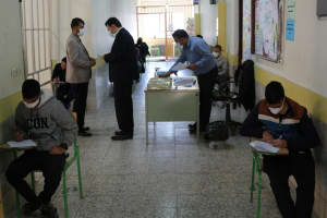 بازدید اعضای ستاد امتحانات آموزش