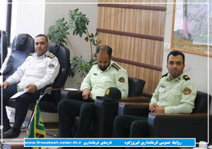 دیدار فرمانده و پرسنل نیروی انتظامی