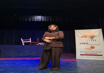 انتخاب بهترین بازیگر نقش اول زن از شهرستان فیروزکوه در جشنواره هوران شرق استان تهران